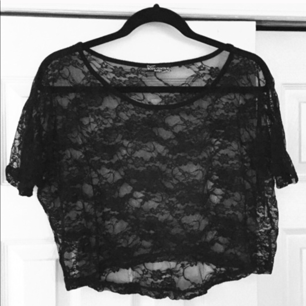 Black lace top
